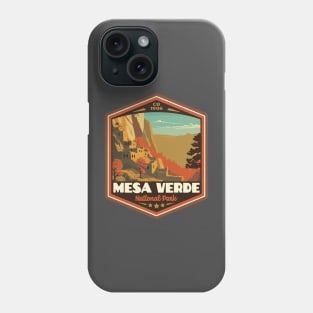 Mesa Verde National Park Vintage WPA Style National Parks Art Phone Case