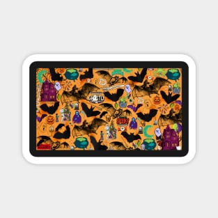 Halloween Pattern Magnet