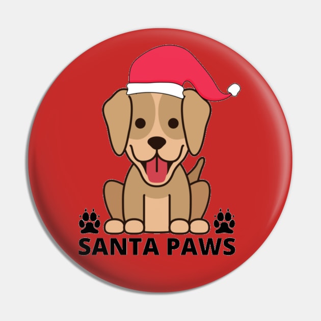 Santa Paws Christmas Pin by Jo3Designs