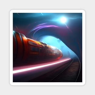 Time Travel Train Magnet