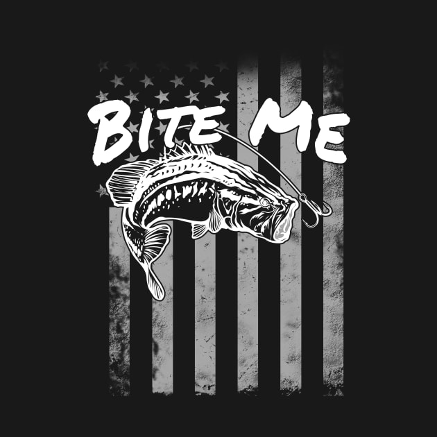 Bite Me Fishing Shirt by Nifty T Shirts