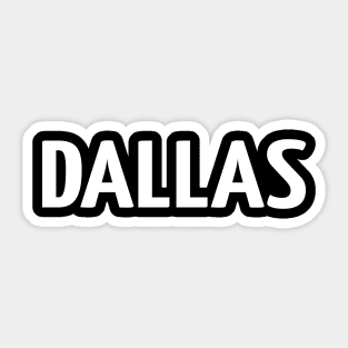 wide dallas Sticker for Sale by Raszna