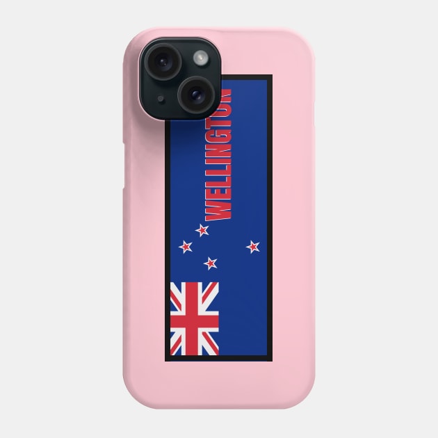 Wellington City in New Zealand Flag Phone Case by aybe7elf