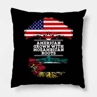 American Grown With Mozambican Roots - Gift for Mozambican From Mozambique Pillow