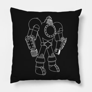 Robot Line Art Pillow