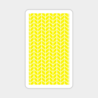 Geometric Shapes Yellow Mustard Magnet