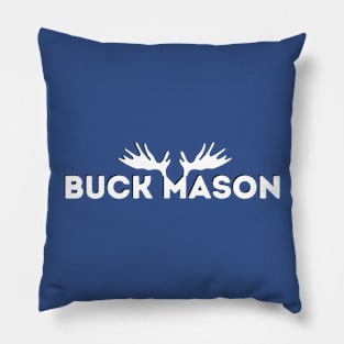 Buck mason horn classic Text Pillow