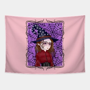 Modern Witch with Vintage Flair Tapestry