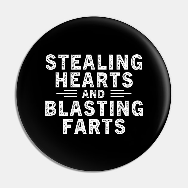 Stealing Hearts And Blasting Farts Pin by foxredb