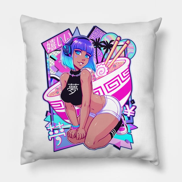 dream girl Pillow by iahfy