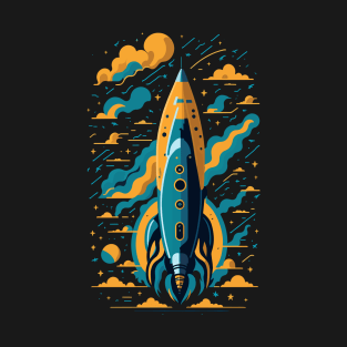 Elegant Rocket Starts To The Stars T-Shirt