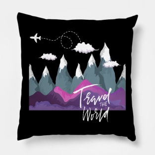 Travel The World Wanderlust love Explore the world travel lover summer vacation Pillow