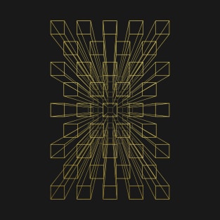 Golden Exploding Perspective T-Shirt