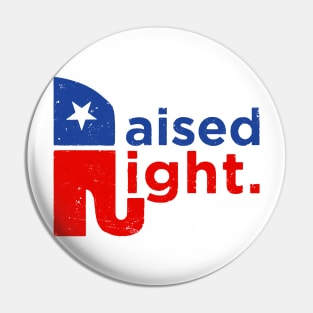 Raised Right Trump 2020 Elephant Pin