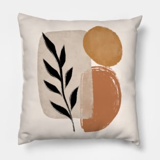 Organic Shapes And Leaves Pillow