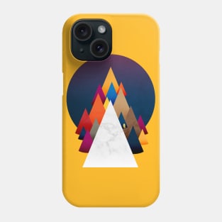 Owly climbing the coloured Holy Mountain Phone Case