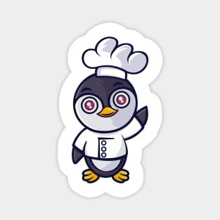 Little penguin chef Magnet