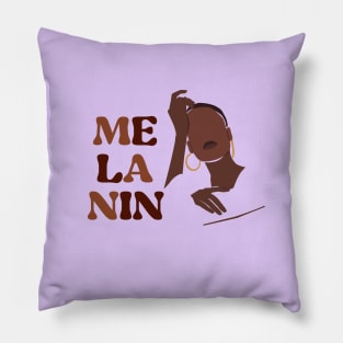 Melanin Black African Girl Woman 2 Pillow