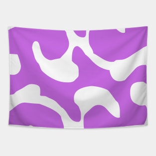 Abstract pattern purple swirl Tapestry