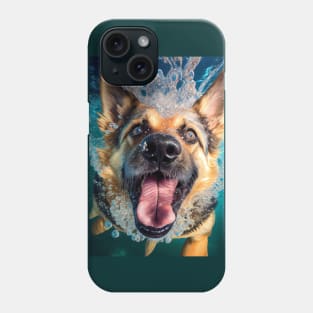 Dogs in Water #6 Phone Case