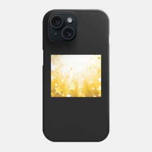 Radiant background with stars Phone Case