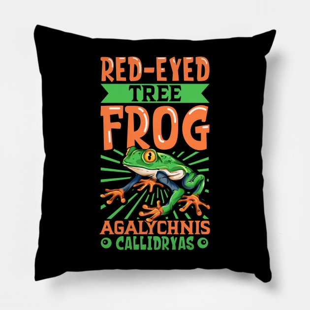 Red-eyed Tree Frog Pillow by Modern Medieval Design