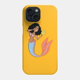 Mermaid Putting on Makeup Phone Case