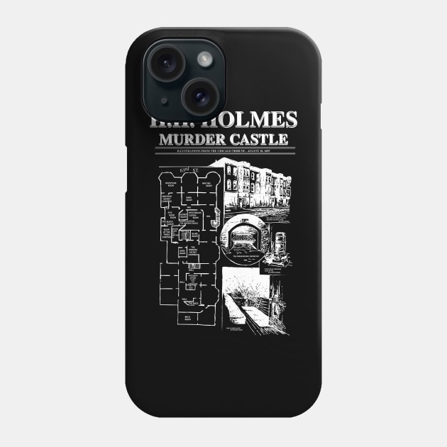 H.H. Holmes Murder Castle Phone Case by Renegade Rags