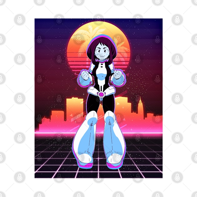 Ochako Uraraka - "Best Hero Girl" - classic 80's retro style poster - awsome gift for my hero academia lover & fans by EhsanStore