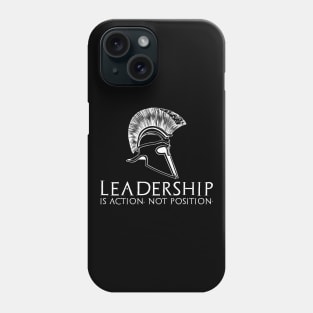 Leadership Is Action Not Position - Military Veteran Phone Case