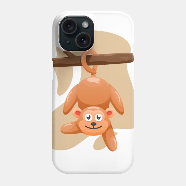 Cute Monkey Phone Case by KLE!