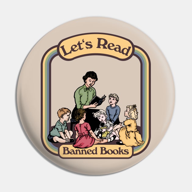 Let's Read Banned Books Pin by Slightly Unhinged