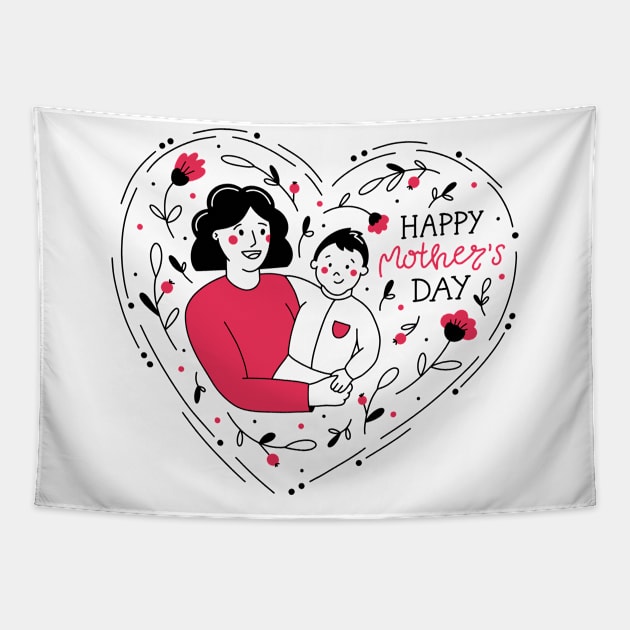 Happy mothers day Tapestry by A tone for life