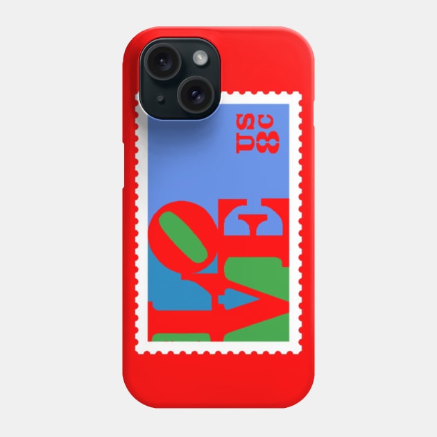 Love Stamp Stencil (Robert Indiana) Phone Case by TRIME