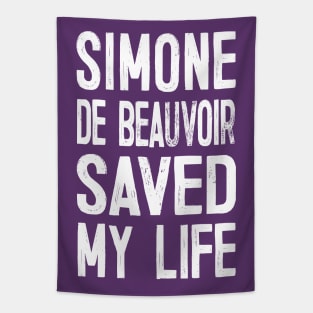 Simone De Beauvoir Saved My Life Tapestry