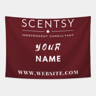 scentsy independent consultant gift ideas with custom name and website Tapestry