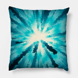 Underwater blue star. Pillow