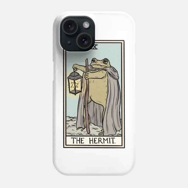 The Hermit Toad Tarot Phone Case by Jewelia