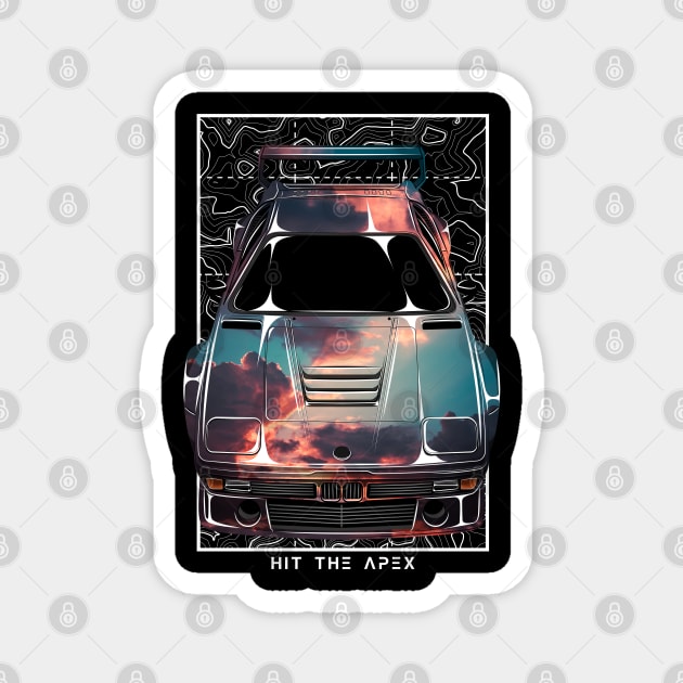 BMW M1 Art Car Magnet by Hit The Apex