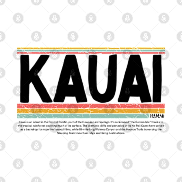 kauai hawaii Island gift  art 90s style retro vintage 80s by graphicaesthetic ✅