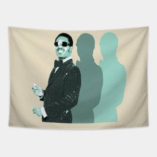 Stevie Wonder Retro Mint Tapestry