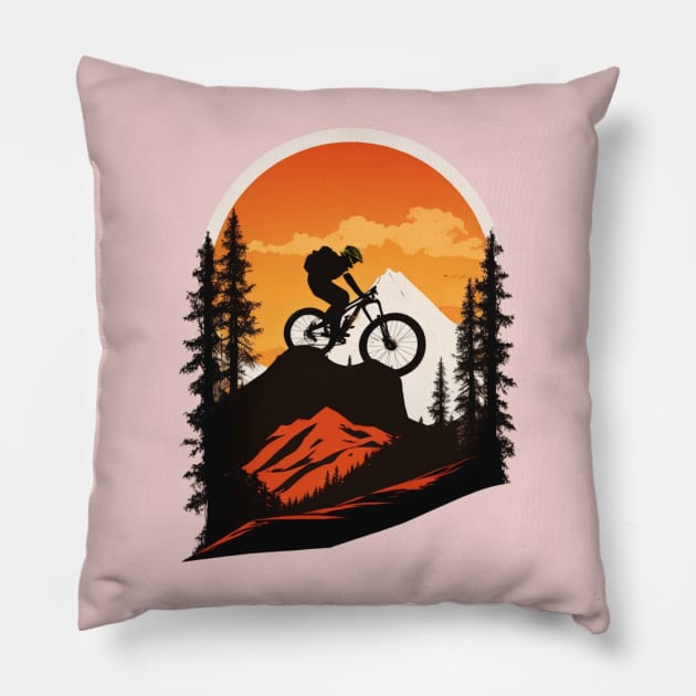 Off-Road Rider Pillow by Silvana Collection