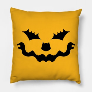 halloween scary evil pumpkin funny pumpkin head Pillow