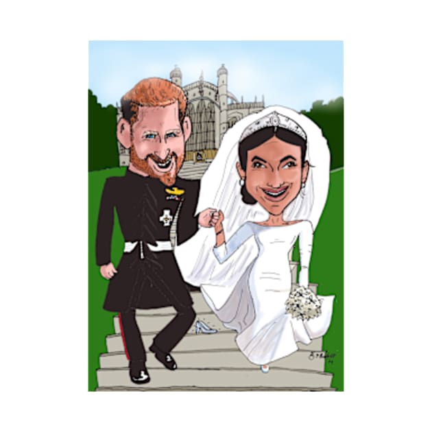 Royal couple by Making Faces Caricatures