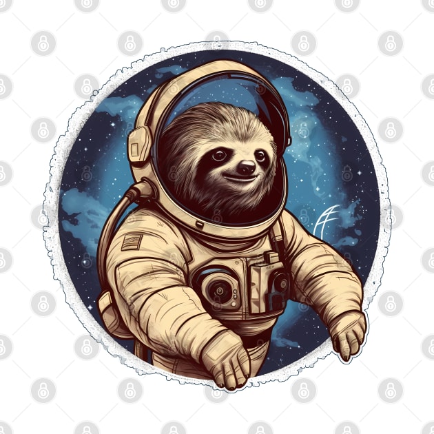 Sloth Astronaut by Czajnikolandia