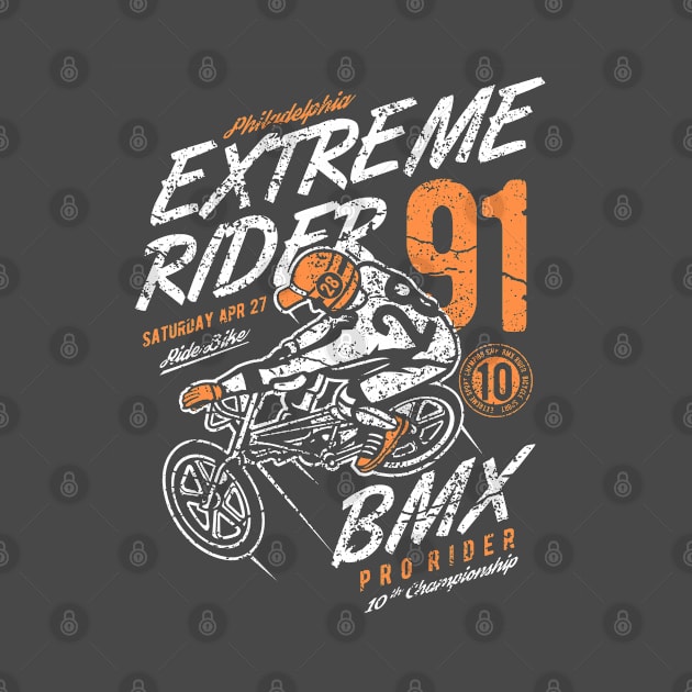 Extreme Rider BMX Vintage Design by Jarecrow 