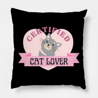 Certified Cat Lover Pillow