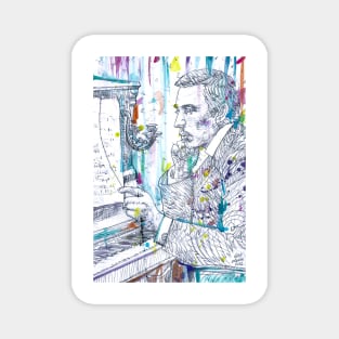 SERGEI RACHMANINOFF watercolor portrait .$ Magnet