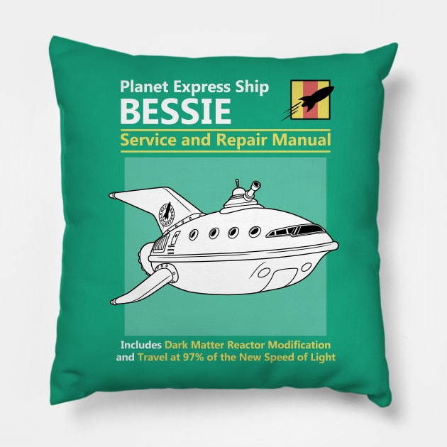 Bessie Service and Repair Manual Pillow by adho1982
