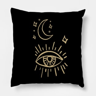 Moon and all seeing eye Pillow